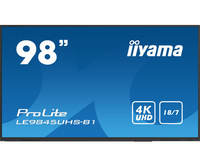 iiyama iiyama LE9845UHS-B1 Signage-Display Digital Beschilderung Flachbildschirm 2,49 m (98 Zoll) LED WLAN 350 cd/m² 4K Ultra HD Schwarz Eingebauter Prozessor Android 8.0 18/7 https://images.icecat.biz/img/gallery_lows/95462865_0923181101.jpg