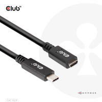 8719214472160 - USB-Typ-C Gen1 Verlängerungskabel 5Gbps 60W(20V 3A) 4K60Hz St B 1m (CAC-1531) - Club 3d