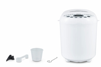 MEDION Machine à pain MD 11011 - 19 programmes - 3 niveaux de brunissage - 550 W - 1 Kg - Blanc