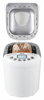 MEDION Machine à pain MD 11011 - 19 programmes - 3 niveaux de brunissage - 550 W - 1 Kg - Blanc