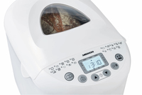 MEDION Machine à pain MD 11011 - 19 programmes - 3 niveaux de brunissage - 550 W - 1 Kg - Blanc