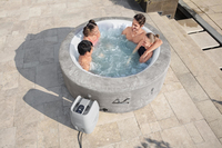 Bestway Lay-Z-Spa Spa gonflable Zurich AirJet avec couverture EnergySense pour 2 à 4 personnes