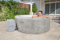 Bestway Lay-Z-Spa Spa gonflable Zurich AirJet avec couverture EnergySense pour 2 à 4 personnes
