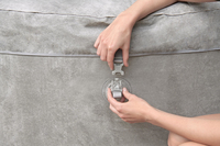 Bestway Lay-Z-Spa Spa gonflable Zurich AirJet avec couverture EnergySense pour 2 à 4 personnes