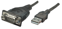 Manhattan 150439 cable serial Negro 0.8 m USB RS485