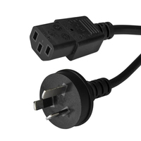 Startech.COM 1M Computer Power Cord, AS/NZS 3112 TO C13 Cable, 18AWG LTW
