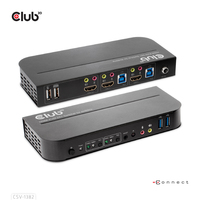 CLUB3D HDMI KVM SWITCH FOR DUAL HDMI 4K 60Hz - CSV-1382