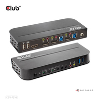 CLUB3D DisplayPort/HDMI KVM Switch For Dual DisplayPort 4K 60Hz - CSV-7210