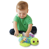 VTech Play Green JUJU, MAMAN TORTUE ÉVEIL DES SENS (BOUTEILLES PLASTIQUE RECYCLÉES)