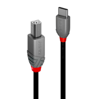 Lindy 36941 USB Kabel USB 2.0 1 m USB C USB B Schwarz - 36941