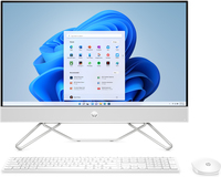 HP 24-cb1003la Intel® Core™ i3 i3-1215U 60.5 cm (23.8") 1920 x 1080 Pixeles 8 GB DDR4-SDRAM 1.26 TB HDD+SSD PC todo en uno Windows 11 Home Wi-Fi 5 (802.11ac) Blanco