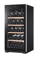 Haier HWS116GAE Refroidisseur de vin compresseur Autoportante Noir 116 bouteille(s)