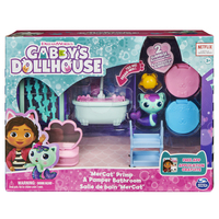 Gabby&amp;quot;s Dollhouse - PLAYSET DELUXE LA SALLE DE BAIN DE MARINE - 1 Figurine + Accessoires - Ajoute Cette Pièce A Ta Maison Gabby Et La Maison Magique Et Reproduis Ses Aventures - Jouet Enfant 3 Ans +