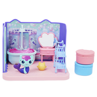 Gabby&amp;quot;s Dollhouse - PLAYSET DELUXE LA SALLE DE BAIN DE MARINE - 1 Figurine + Accessoires - Ajoute Cette Pièce A Ta Maison Gabby Et La Maison Magique Et Reproduis Ses Aventures - Jouet Enfant 3 Ans +