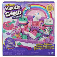 Kinetic Sand SABLE MAGIQUE - ROYAUME DES LICORNES 907 G + 8 MOULES - Créez Différentes Formes Hypnotisantes avec Ce Sable Magique Et Coloré comme De La Pâte A Modeler - Jouet Enfant 3 Ans Et +