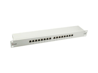 Equip 327316 16-Port Cat.5e Geschirmtes Patch Panel, Hellgrau - 327316