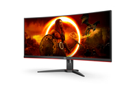 AOC G2 CU34G2XE/BK LED display 86,4 cm (34&quot;) 3440 x 1440 pixels Wide Quad HD LCD Noir, Rouge