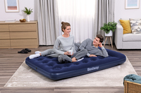 Bestway Matelas gonflable 2 places avec pompe à pied intégrée 191 x 137 x 28 cm