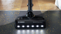 Bosch BBS712A aspirateur balai et balai électrique Sans sac 0,3 L Noir, Acier inoxydable