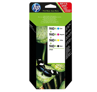 HP 940XL Multipack – Multipack nero + ciano + magenta + giallo originale