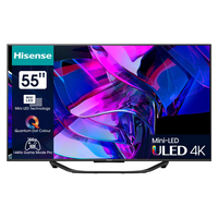 Hisense 55U7KQ Fernseher 139,7 cm (55) 4K Ultra HD Smart-TV WLAN Schwarz 500 cd/m²