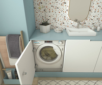 Candy Smart CBW 27D1E-S machine à laver Charge avant 7 kg 1200 tr/min D Blanc