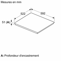 Neff T66FHC4L0 plaque Noir Intégré 60 cm Plaque avec zone à induction 3 zone(s)