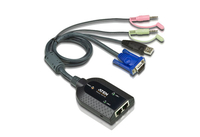 Aten VGA USB Virtual Media KVM Adapter With Audio, Dual Output FOR KM Series