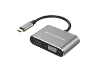 Conceptronic DONN16G 4-in-1 USB 3.2 Gen 1 Dockingstation, HDMI, VGA, - DONN16G