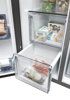 Haier SBS 90 Serie 5 HSW59F18EIMM frigo américain Pose libre 601 L E Platine, Acier inoxydable