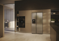 Haier SBS 90 Serie 5 HSW59F18EIMM frigo américain Pose libre 601 L E Platine, Acier inoxydable