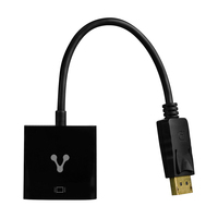Vorago ADP-301 adaptador de cable de vídeo DisplayPort VGA (D-Sub) Negro