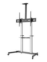 Manhattan 462563 soporte para TV 2.54 m (100") Negro, Plata