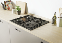 Candy CHW640BLB Noir Intégré (placement) 60 cm Gaz 4 zone(s)