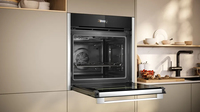 Neff N 70 B24CR71N0 four 71 L A+ Noir, Acier inoxydable