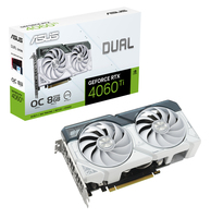 ASUS Dual -RTX4060TI-O8G-WHITE NVIDIA GeForce RTX 4060 Ti 8 Go GDDR6