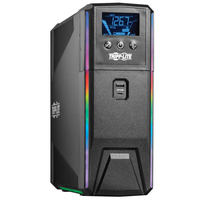 Tripp Lite SMART1000PSGLCD Respaldo por Batería del UPS para Juegos con Onda Sinusoidal Pura de 1000VA 600W 120V - LCD, AVR, LEDs RGB, Carga USB, Ahorrador de Energía