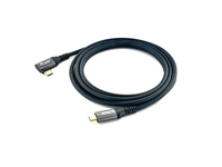 Equip USB 2.0 C auf C 90° abgewinkeltes Kabel, Stecker/Stecker, 3,0 W - 128893