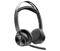 POLY Auriculares USB-C-C Voyager Focus 2 con certificación para Microsoft Teams + adaptador USB-C/A