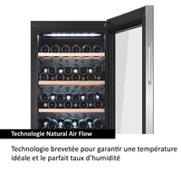 Haier Wine cellar WS105GA Refroidisseur de vin compresseur Autoportante Noir 105 bouteille(s)