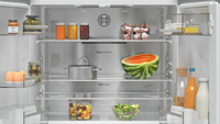 Bosch Serie 6 KFN96APEA frigo américain Autoportante 605 L E Métallique, Argent