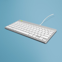 R-Go Tools Ergonomische Tastatur R-Go Compact Break, kompakte Tastatur - RGOCOUSWDWH