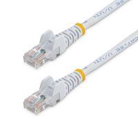 StarTech.com 1m White Cat5e / Cat 5 Snagless Patch Cable