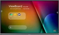 Viewsonic IFP7550-5F pizarrón interactivo 190.5 cm (75") 3840 x 2160 Pixeles Pantalla táctil Negro HDMI