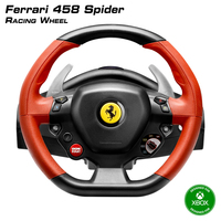 Thrustmaster Ferrari 458 Spider Noir, Rouge Volant + pédales Xbox One