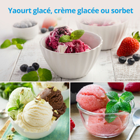 MEDION MD 18387 - Machine à glace Sorbetière - 150 Watt - 1.5 L - Compresseur intégré