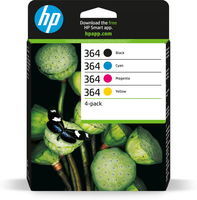 HP 364 pack de 4 cartouches d&amp;quot;encre noir/cyan/magenta/jaune authentiques