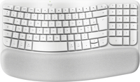 Logitech Wave Keys for Mac clavier maison/bureau Bluetooth AZERTY Français Blanc
