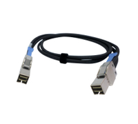 QNAP CAB-PCIE10M-8644-4X Serial Attached SCSI (SAS)-Kabel 1 m Schwarz - CAB-PCIE10M-8644-4X