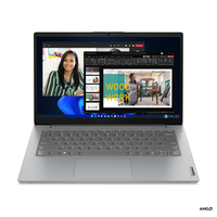 Lenovo V V14 AMD Ryzen™ 5 7520U Computadora portátil 35.6 cm (14") Full HD 16 GB LPDDR5-SDRAM 512 GB SSD Wi-Fi 6 (802.11ax) Windows 11 Pro Gris